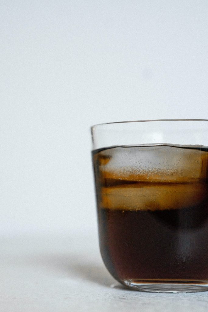brown beverage