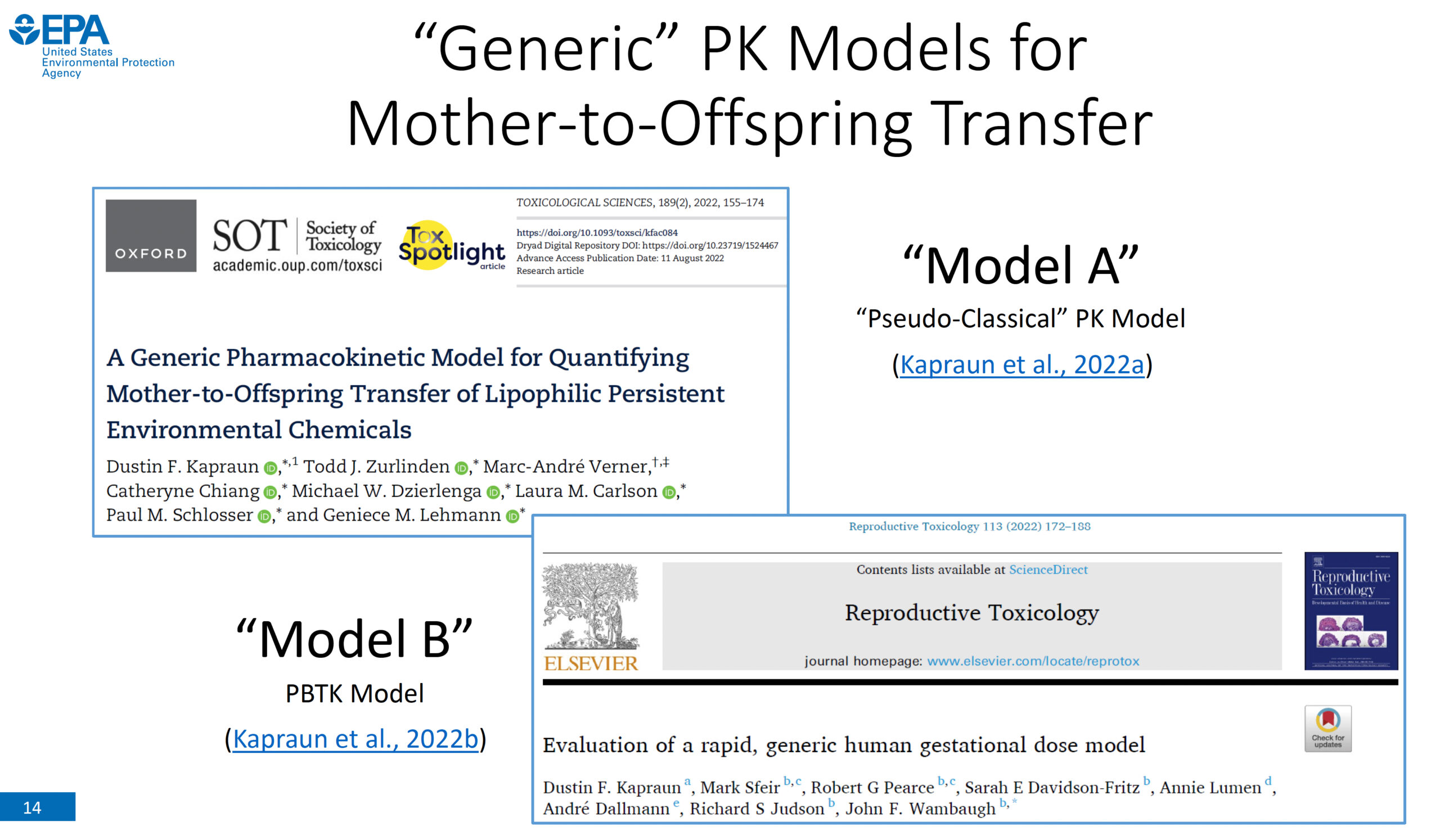 Featured image for “Generic Pharmacokinetic Models for Mother-to-Offspring Transfer of Chemicals”